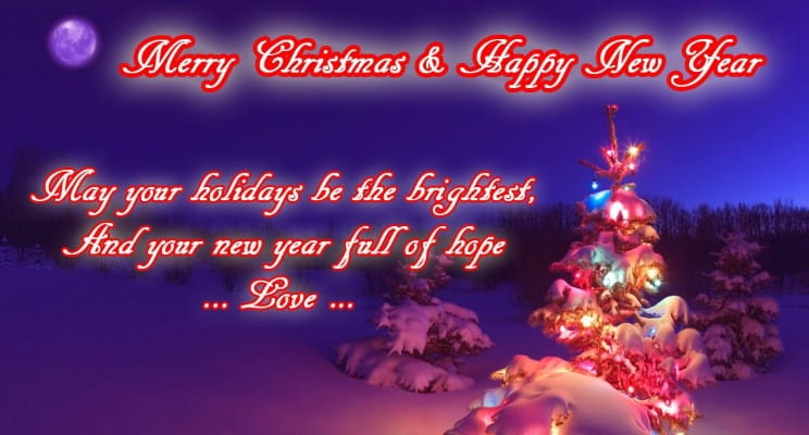 Merry Christmas and Happy New Year Greetings