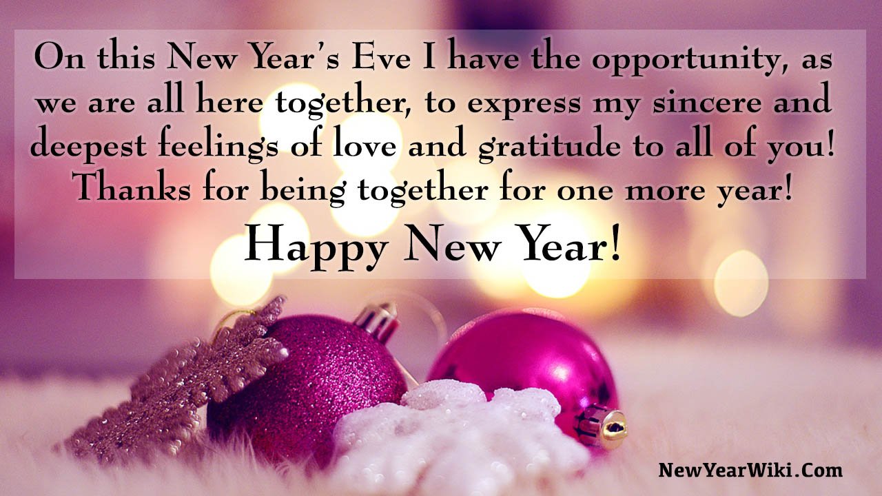 Happy New Year Sayings for Family