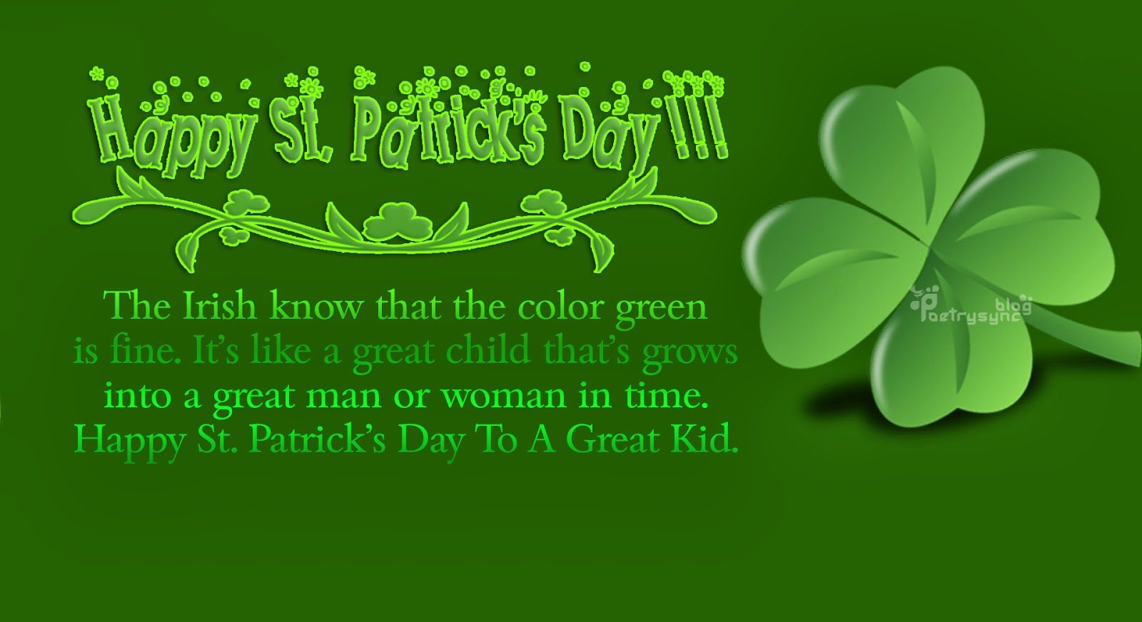 Happy St Patricks Day Sayings and Quote Image