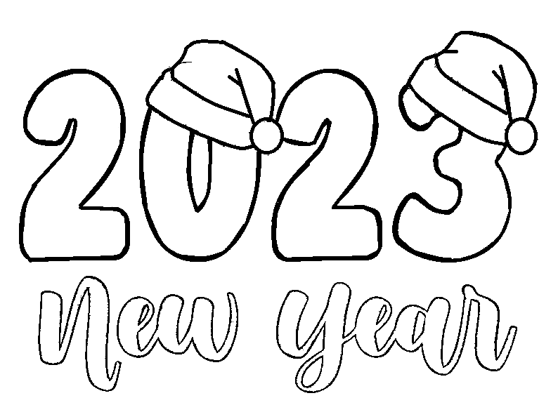 2023 New Year Printable Template