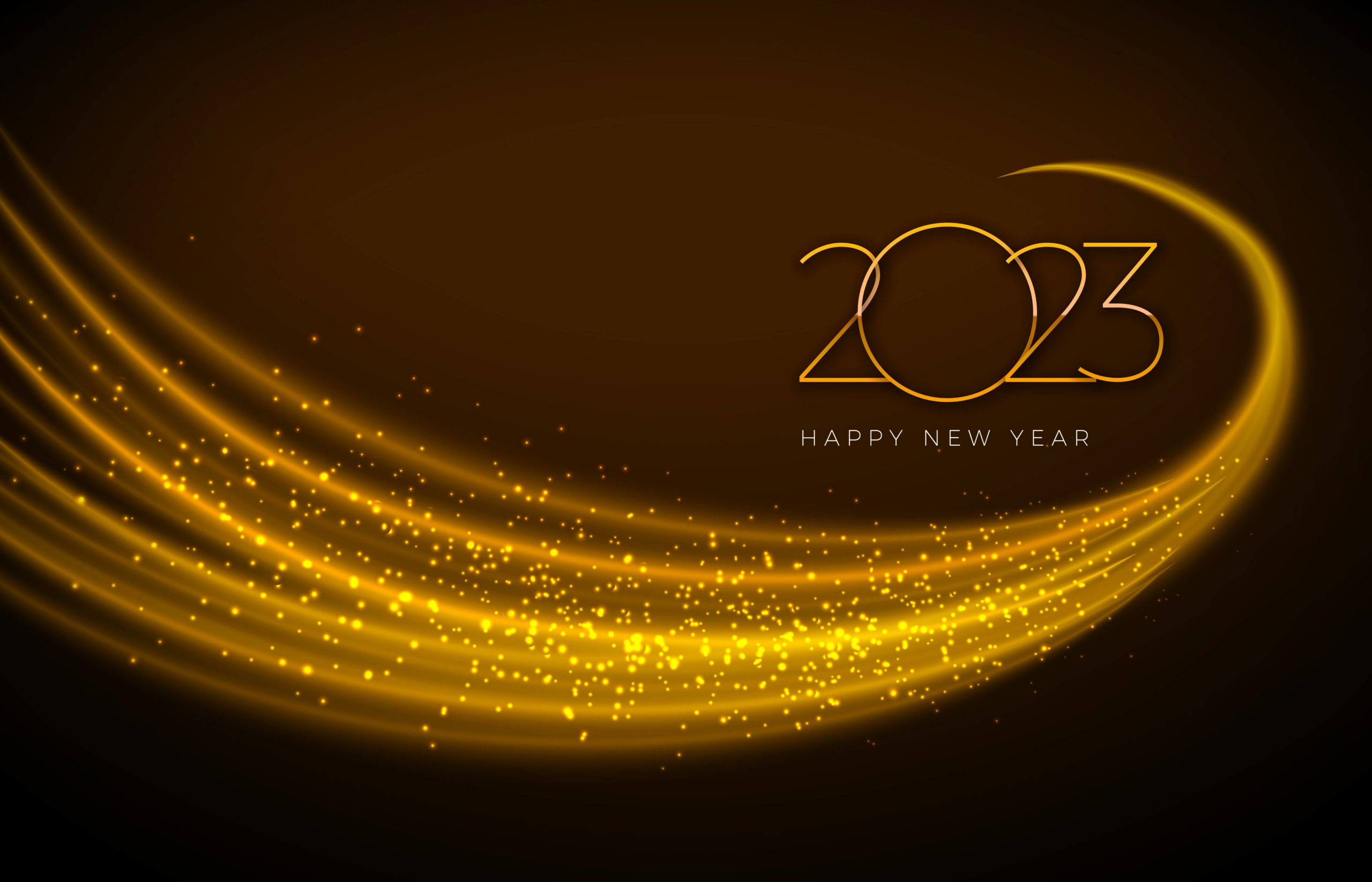 Free Background Happy New Year 2023 Wallpaper HD For Desktop