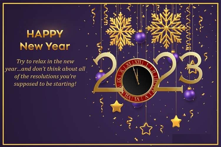 Happy New Year Greetings Card Images