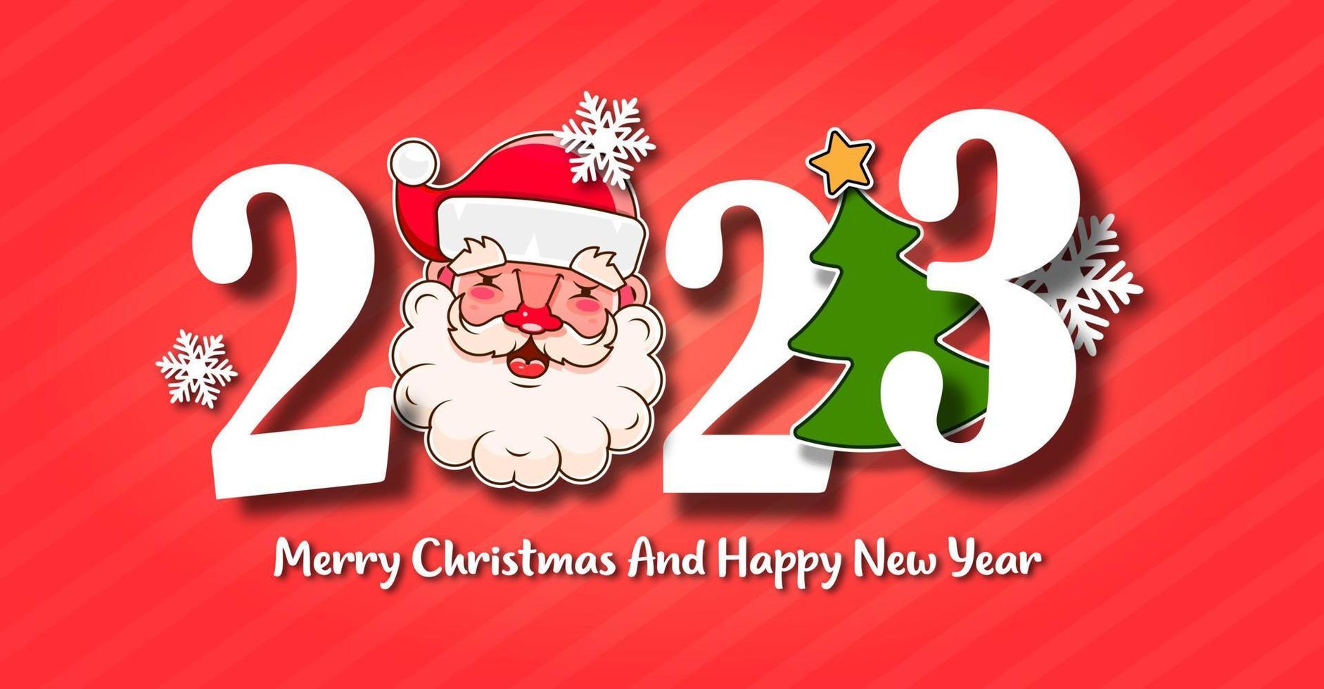 Merry Christmas and Happy New Year 2023 Wallpaper