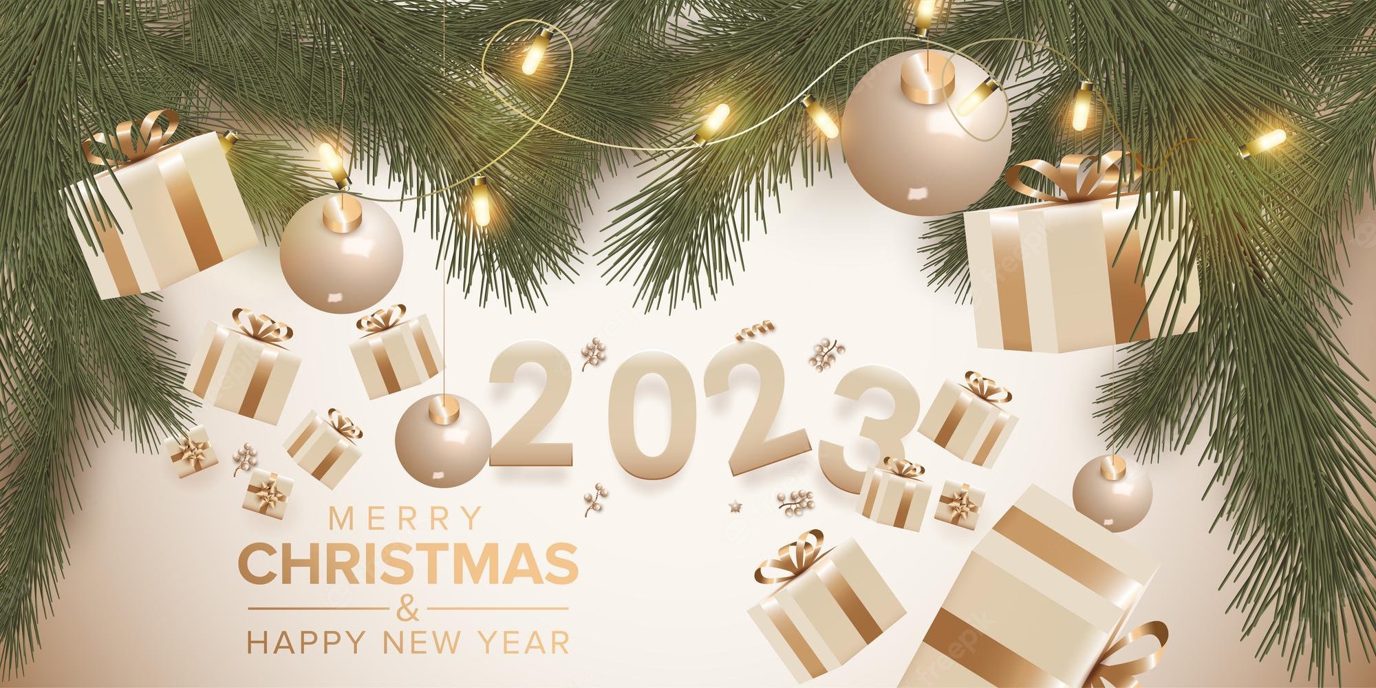 Merry Christmas and Happy New Year 2023 Wishes Images