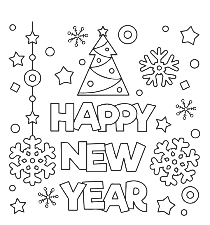 New Year 2023 Printable Template